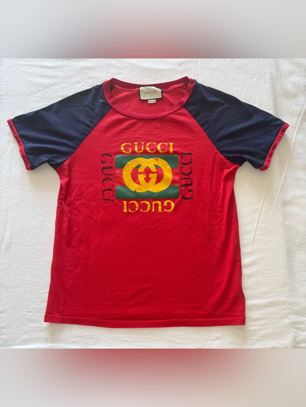 Gucci Modern Future Crewneck Cotton Tee Fits Like a Women Large